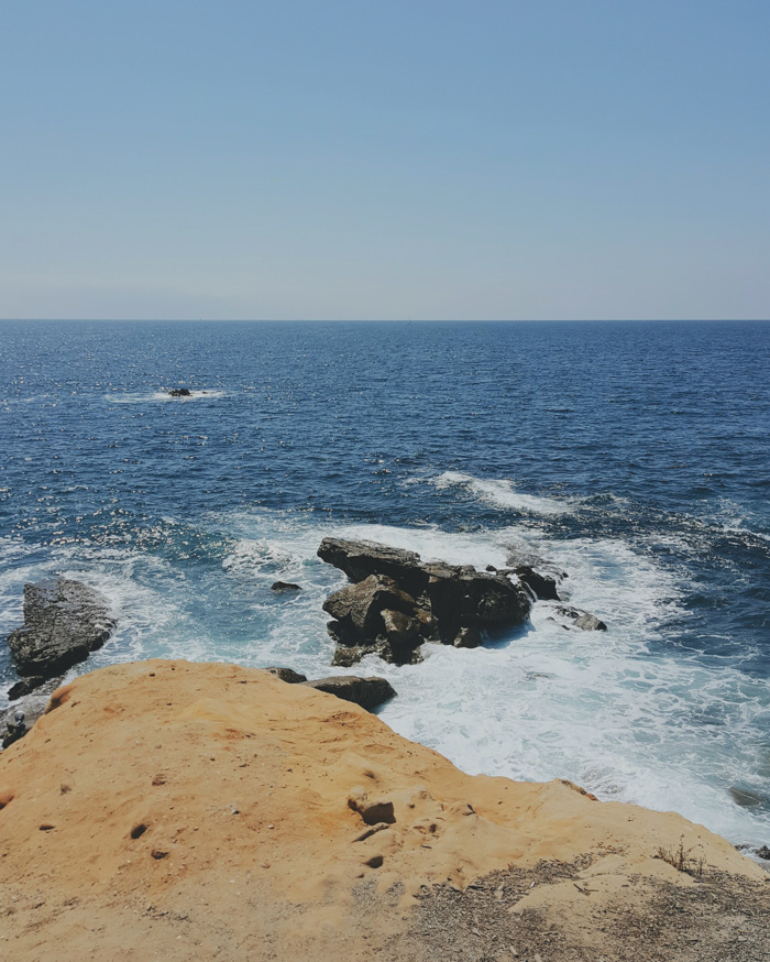 Laguna Beach with rocks